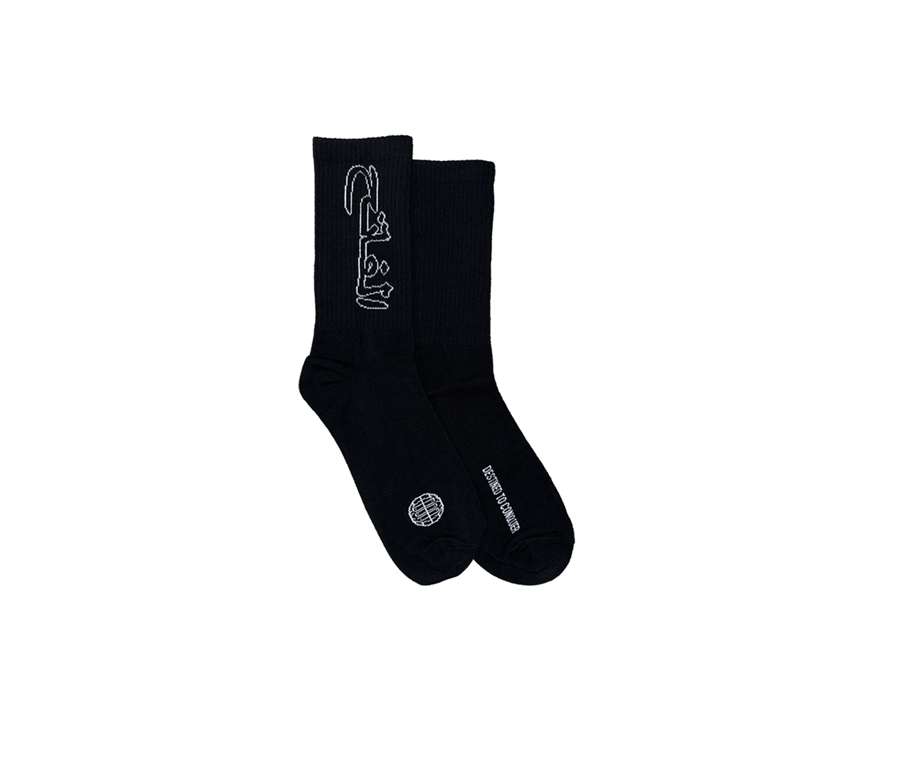THE CONQUEROR CREW SOCKS (BLACK)