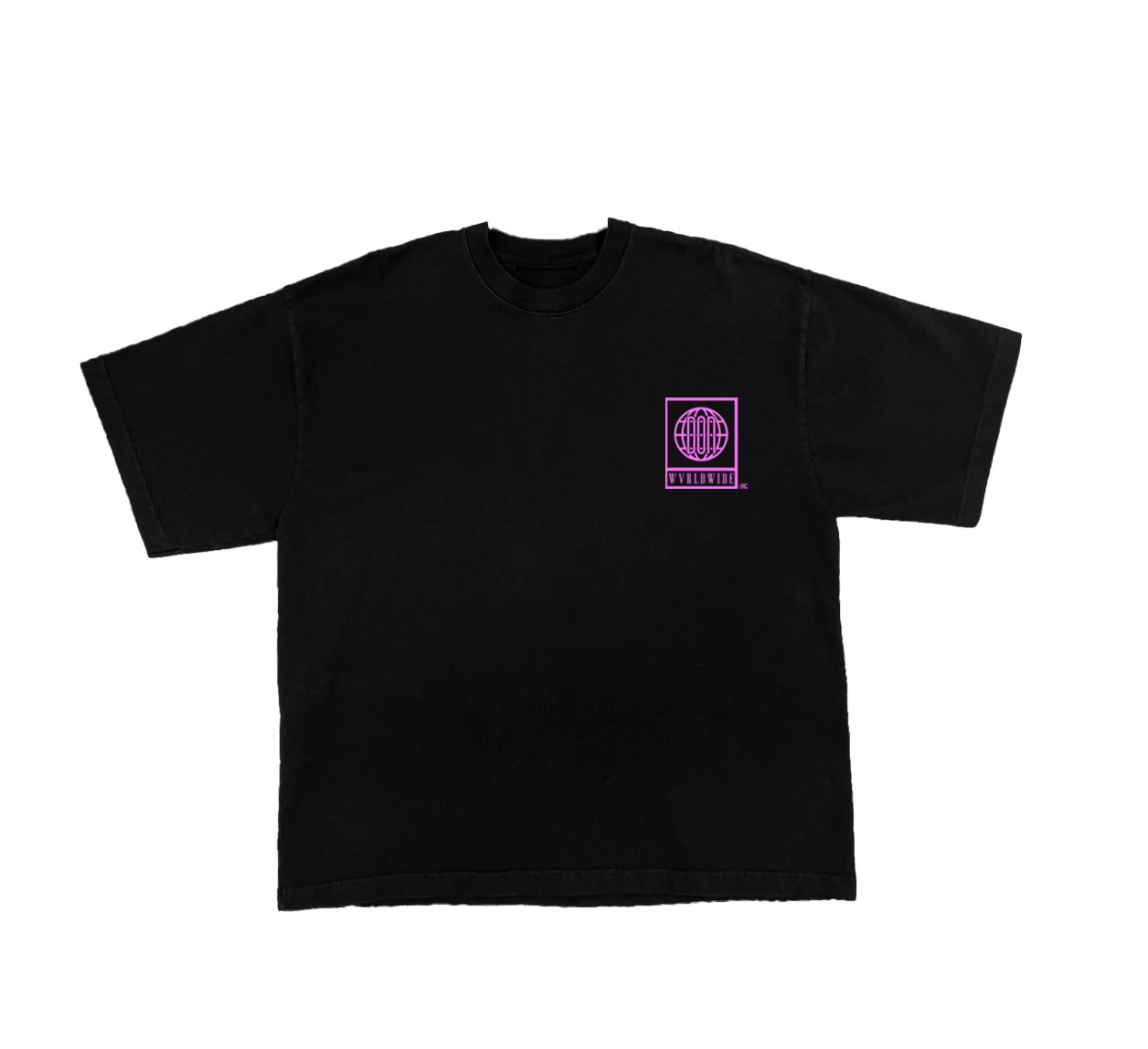 THE MOTTO TEE (BLACK) (PINK PRINT)