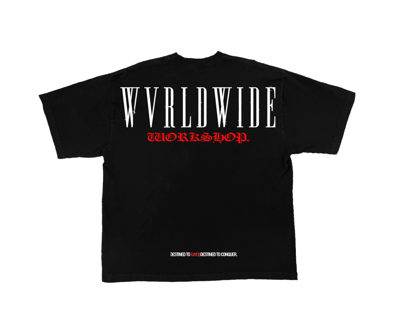 DESTINED TO LEED TEE (DON X LEED WORKSHOP) (LIMITED TIME) (WHITE & RED PRINT)