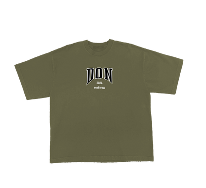 MY YEAR TEE 2024 (ARMY GREEN) (BLACK AND WHITE PRINT) (LIMITED TIME)