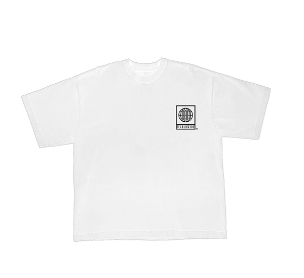 The Motto Tee — White/Black