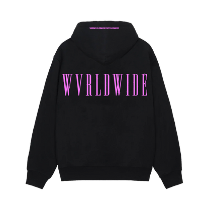 THE MOTTO PULL OVER HOODIE (BLACK) (PINK PRINT)