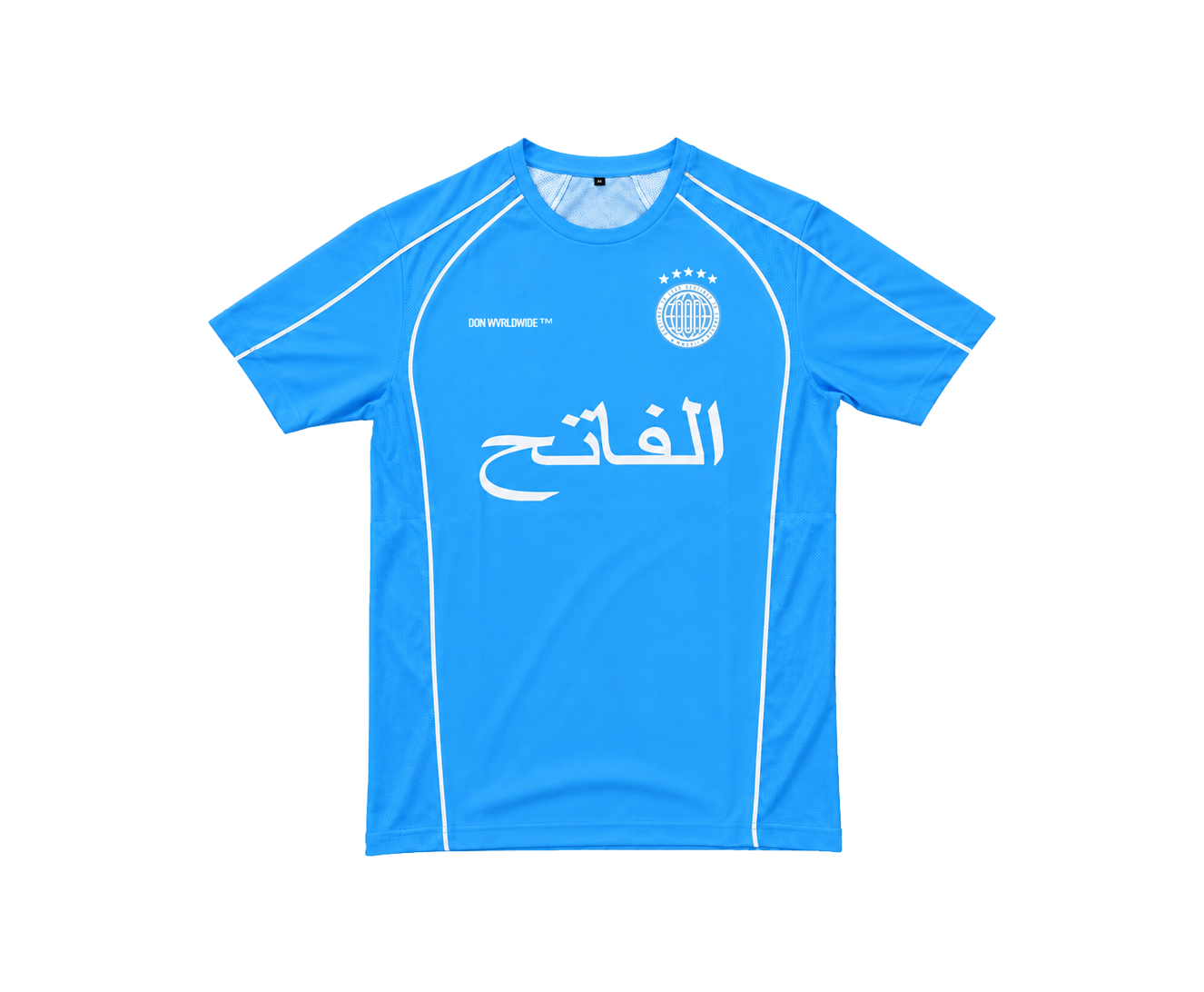 THE CONQUEROR FOOTBALL TEE (SKY BLUE) (WHITE DETAILS)