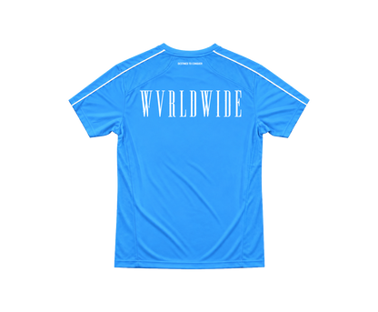THE CONQUEROR FOOTBALL TEE (SKY BLUE) (WHITE DETAILS)