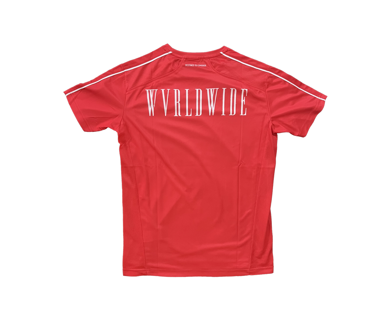 THE CONQUEROR FOOTBALL TEE (RED) (WHITE DETAILS)