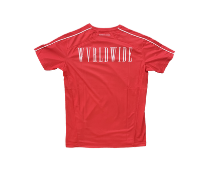 THE CONQUEROR FOOTBALL TEE (RED) (WHITE DETAILS)